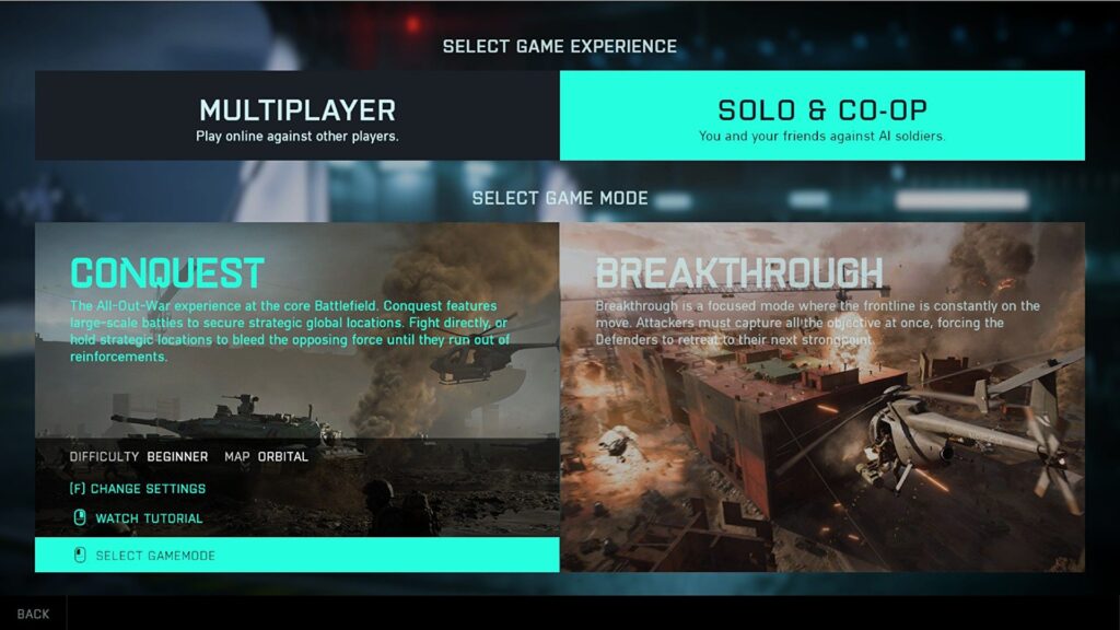 Battlefield 2042 Menus